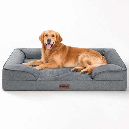 Dog Bed for Extra Large Dogs, 44-Inch Orthopedic XL Waterproof Pet Beds | Aodisman Big Size Pet Bed with Sides,Comfort Thick Egg-Crate Foam,Dog Crate Pad & Couch Bed,Washable Cover & Non-Slip Bottom1