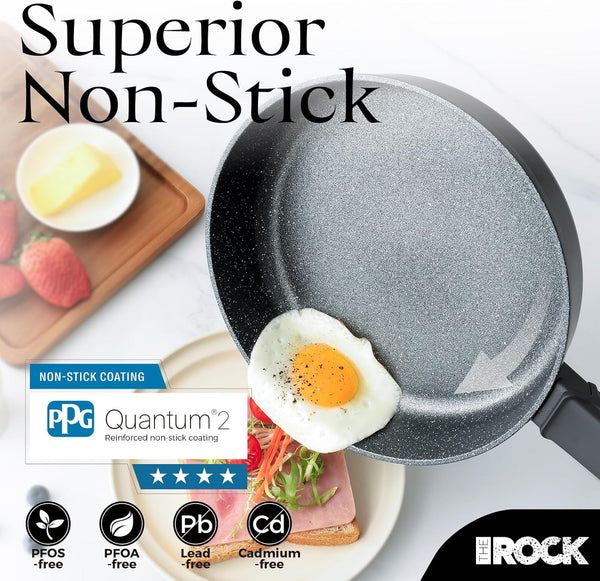 SOHO 11-Inch Non Stick Frying Pan – Nothing Sticks, Never Warps, Lasts Longer, Healthy Skillet with Heat-Resistant Handle, PFOA Free, Oven & Dishwasher Safe, Black5