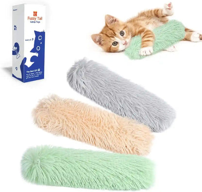 Potaroma Cat Toys Pillows, 3 Pack, Catnip Inside, Indoor Interactive Fun | Crinkle Sound, Soft Durable, Kitten Kicker, Promotes Kitty Exercise1