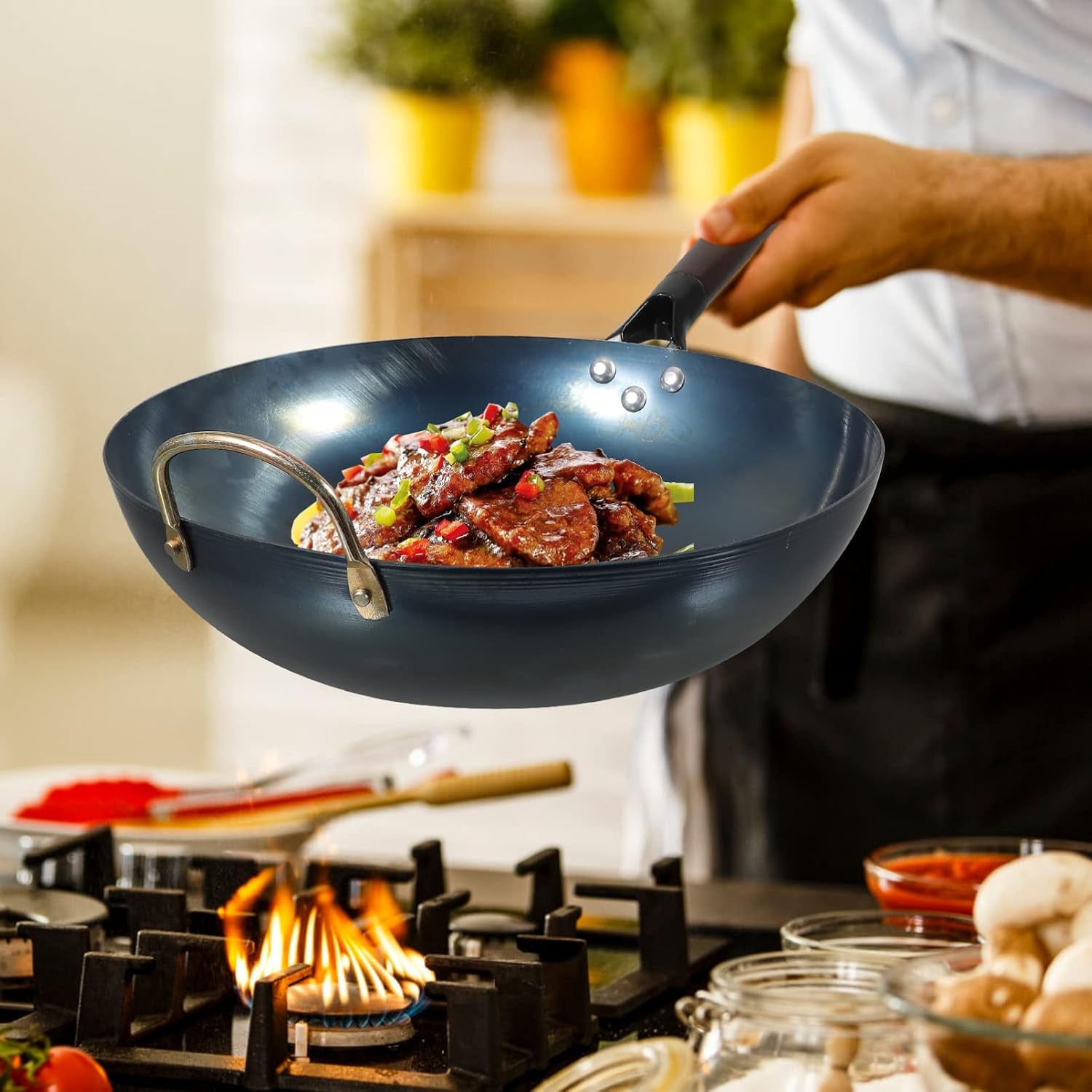 carbon-steel-wok-iron-wok-frying-pan-32cm-traditional-chinese-woks-cooking-pot-kitchen-frying-pan-wok-stir-fry-pan-for-japanese-stir-fry-grilling-frying-steaming-carbon-steel-pan