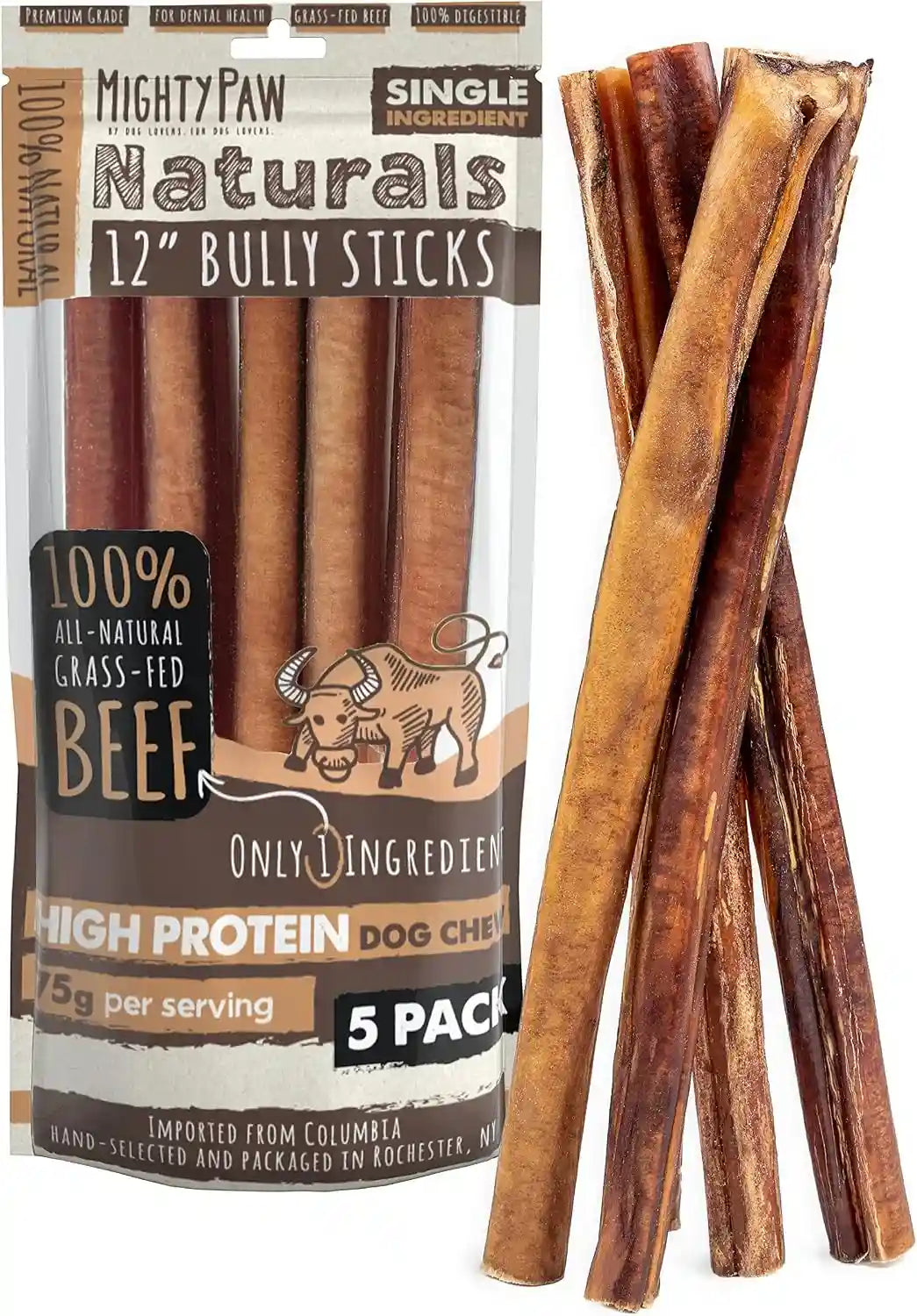 mighty-paw-12-bully-sticks-for-dogs-large-medium-and-small-breeds-chew-single-ingredient-grass-fed-lower-odor-5-pack-high-protein-boredom-buster-all-natural-sticks