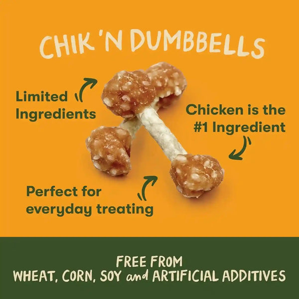 Pet 'N Shape Chik 'N Rice Dumbbells - Natural Dog Treats, Chicken, 1 Pound4