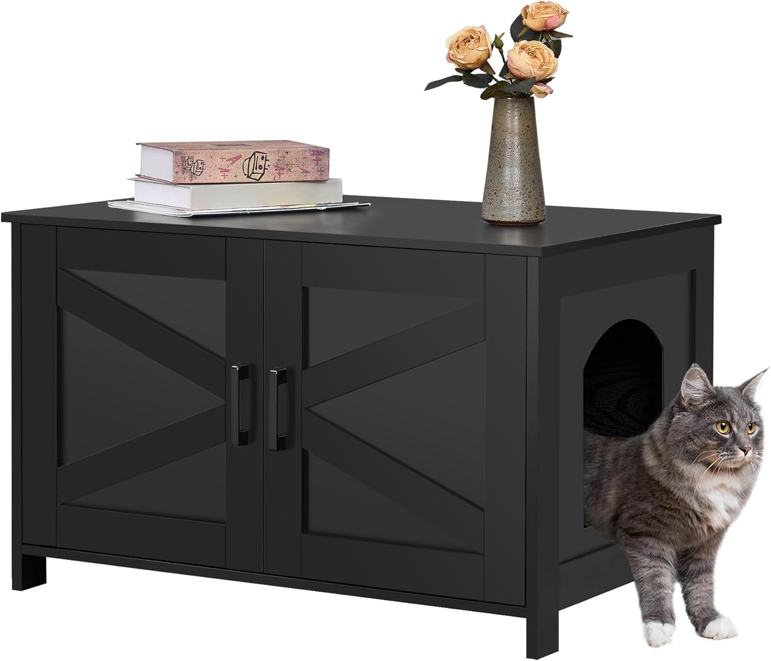 homhedy-39-4-l-cat-litter-box-enclosure-with-barn-door-black-wooden-cat-washroom-furniture-cat-house-pet-storage-cabinet-dog-proof-fit-most-of-litter-box-farmhouse-style