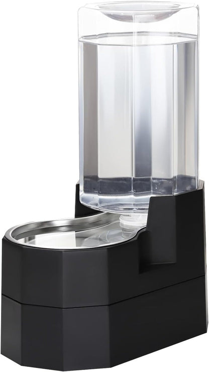 Sfozstra 5L Cat Gravity Water Bowl Dispenser: Stainless Steel Bowl | No Power Needed / No Filter Required / Spill Proof Design / Easy Cleaning / Cats & Small Dogs / Home Crate Area & Travel15