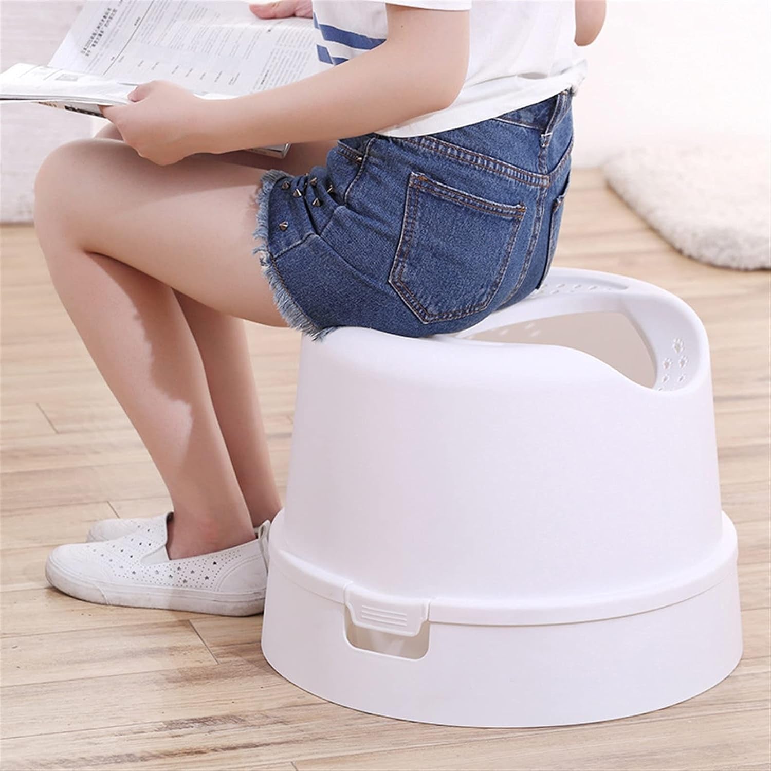 dog-potty-training-toilet-top-entry-cat-litter-box-with-scoop-splash-proof-multifunctional-toilet-base-round-detachable-tray-pp-materialc