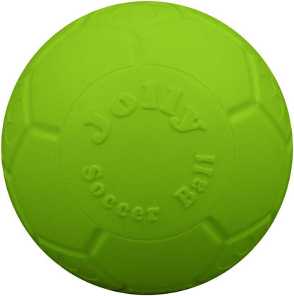 Jolly Pets Large Soccer Ball Floating-Bouncing Dog Toy, 8 Inch Diameter, Ocean Blue | Large 8 Inch Durable Dog Soccer Ball for Dogs 60 to 90 Lbs, Won'T Deflate When Punctured, Floats for Water Play, Made in USA9