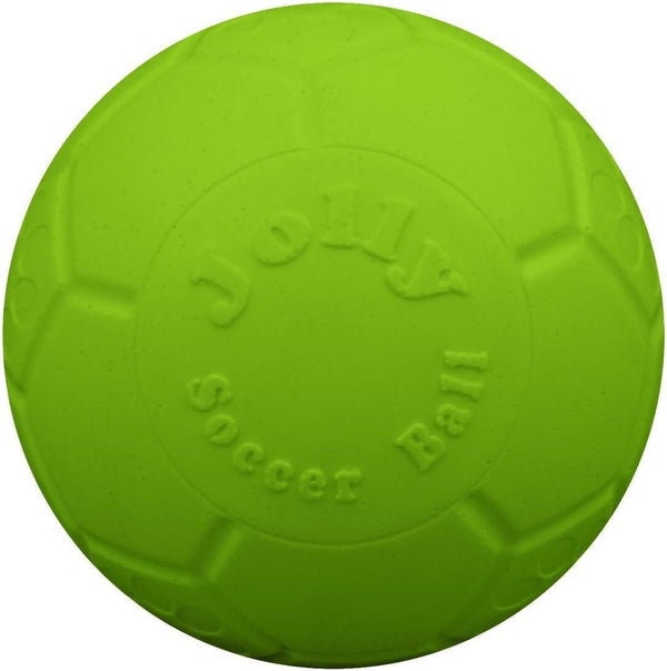 Jolly Pets Large Soccer Ball Floating-Bouncing Dog Toy, 8 Inch Diameter, Ocean Blue | Large 8 Inch Durable Dog Soccer Ball for Dogs 60 to 90 Lbs, Won'T Deflate When Punctured, Floats for Water Play, Made in USA9