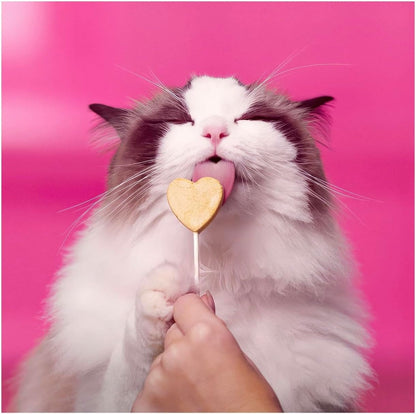 Bonkers Purr Pops Chicky Licks Freeze-Dried Cat Treats, 4-Count, 2 Packs with Cat Spring Toys4