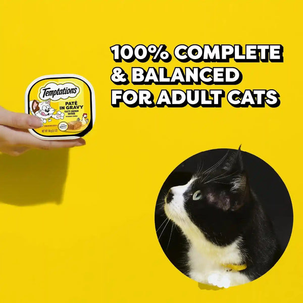 Temptations Pate in Gravy Wet Cat Food, Variety Pack, 3.5 Oz, 36 Count | Real Chicken or Salmon, 35 Vitamins & Minerals, Antioxidant Vitamin E, No Artificial Flavors, Supports Health & Hydration2