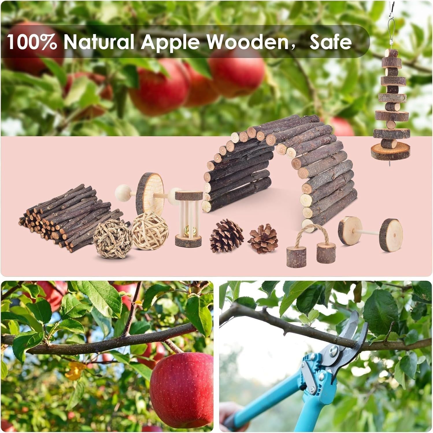 erkoon-11-pack-chinchillas-chew-toys-toys-accessories-for-teeth-care-natural-apple-wood-ladder-bell-roller-for-russian-hamster-gerbils-rats-guinea-pigs-11pcs