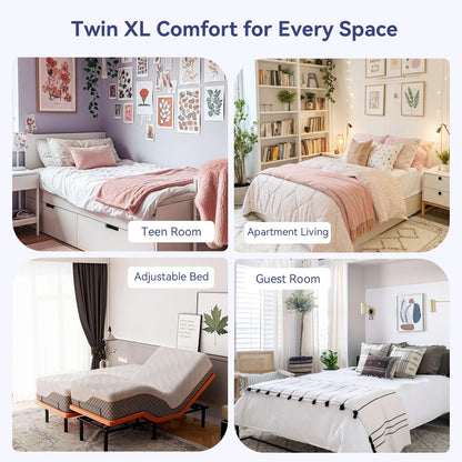 Twin XL Mattress Topper for College Dorm, Thick Pillow Top Bed Pad | Extra Long Twin Mattress Pad with Deep Pocket, Plush College Dorm Room Essential for Girls & Guys, Ideal for Back to School8