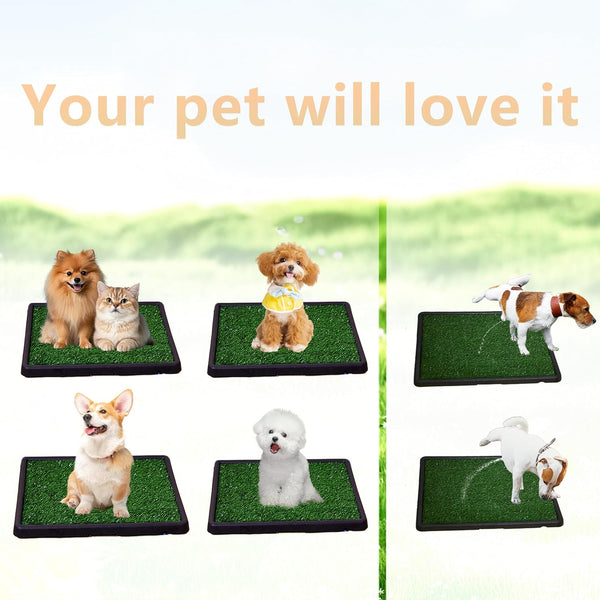 Nesightion——Dog Toilet That Can Drain Water, Dog Urinal.25 * 20 * 2 in | Includes a 6.6-Foot Drainage Pipe That Allows Pet Urine to Flow Away Directly, Saving the Owner'S Time5