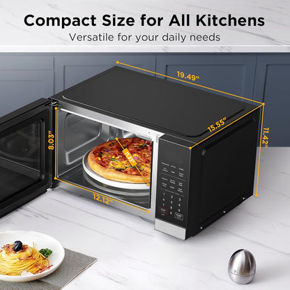 BLACK+DECKER 5-In-1 Microwave Oven Air Fryer Combo, 0.9 Cu.Ft, 900W | Countertop Microwave, Convection Bake & Roast, Child Lock, 10 Power Levels, for Small Kitchens & Rvs6