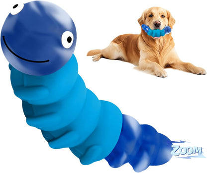 Indestructible Dog Toys for Aggressive Chewers, Tough Chew Proof Toy for Large Dogs, Squeaky Rubber Chew Toy with Beef Flavor for Boredom & Anxiety Relief (Green)10