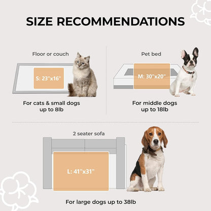 1 Pack 3 Calming Blankets Fluffy Premium Fleece Pet Blanket Soft Sherpa Throw for Dog Puppy Cat Beige Small (23" X16'') | Fluffy Throw Blanket Washeble for Crate Bed Couch Indoor. Cozy Pet Blanket, Puppy Essentials Dog Gift,Beige,Small3