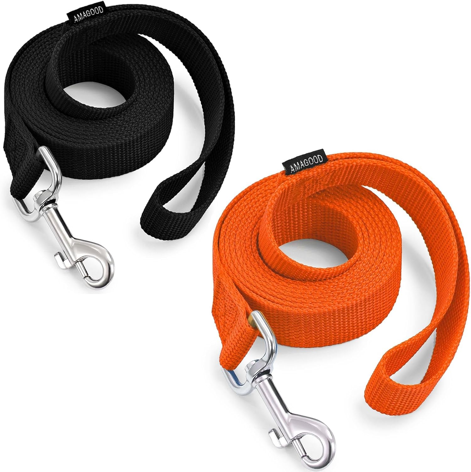 amagood-6-ft-puppy-leash-strong-traditional-style-with-easy-to-use-collar-hook-great-for-small-medium-and-large-dogs-5-8in-x-6-ft-purple