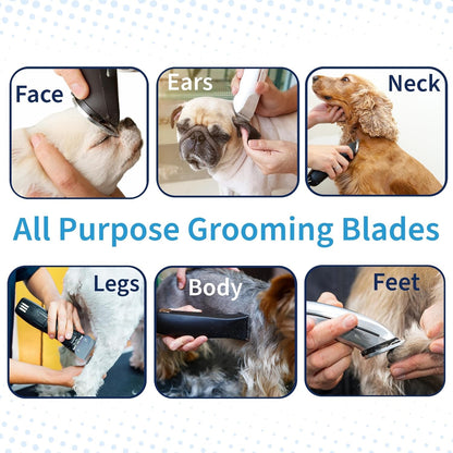Detachable a Series Wide 30 Blades for Dog Grooming Cuts Length 1/50" - 0.5Mm Japanese Carbonized Steel Wide Grooming Blades Compatible A5 Series Wide Clippers for Dogs(30W)3
