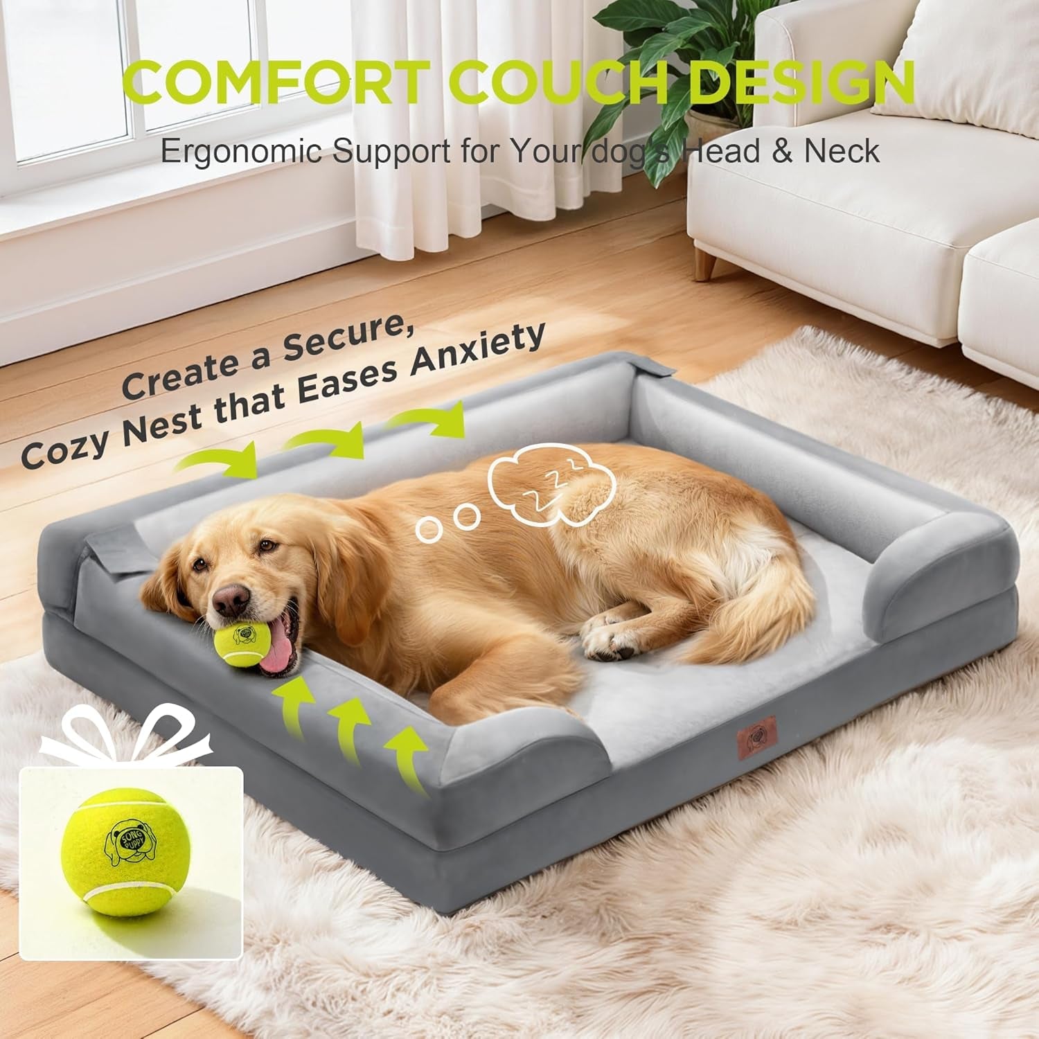 waterproof-orthopedic-dog-bed-for-extra-large-sized-dogs-memory-foam-pet-bed-sofa-with-bolster-dog-couch-with-washable-cover-non-slip-bottom-42x30-inch-grey