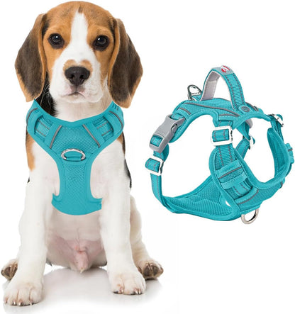 BARKBAY Dog Harness No Pull with ID Tag Pocket - Heavy Duty, Reflective, Easy Control for Large Dogs(Blue,L)68