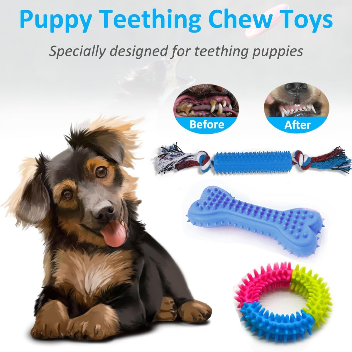 beiker-dog-teething-chew-toys-15-pack-small-medium-breed-puppy-toy-variety-dogs-rope-chew-toys-bundle-for-boredom-pet-interactive-squeaky-treat-dispensing-ball-for-puppies-variety-rope-chew-toys-bundle-for-boredom-pet-interactive-squeaky-treat-dispensing-ball-and-rubber-toys-for-puppies