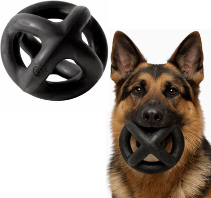 Monster K9 Ring Ball | Virtually Indestructible. Lifetime Guaranteed. | VULCRON™ Natural Rubber | Durable, Heavy Duty Dog Chew Toy for Aggressive Chewers | Medium & Large Breeds, 5.5”1