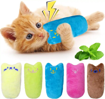 Seyezo Catnip Toys for Indoor Cats, 5 Pack Cat Toys for Cats, Fluffy Catnip Toys for Chewing Playing, Interactive Kitten Toys, Catnip Filled Kitty Chew Teething Toys, Cat Chew Toys, Vegetable,5 Pcs9