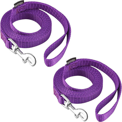 AMAGOOD 6 FT Puppy/Leash, Strong Traditional Style with Easy to Use Collar Hook, Great for Small, Medium and Large Dogs (5/8In X 6 Ft, Purple)29