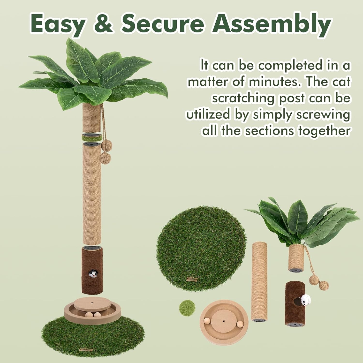 woochpet-tall-cat-scratching-post-cat-toys-cat-scratcher-tree-for-large-cat-heavy-duty-protect-sofa-modern-boho-cat-ball-track-cat-tree-for-indoor-cats
