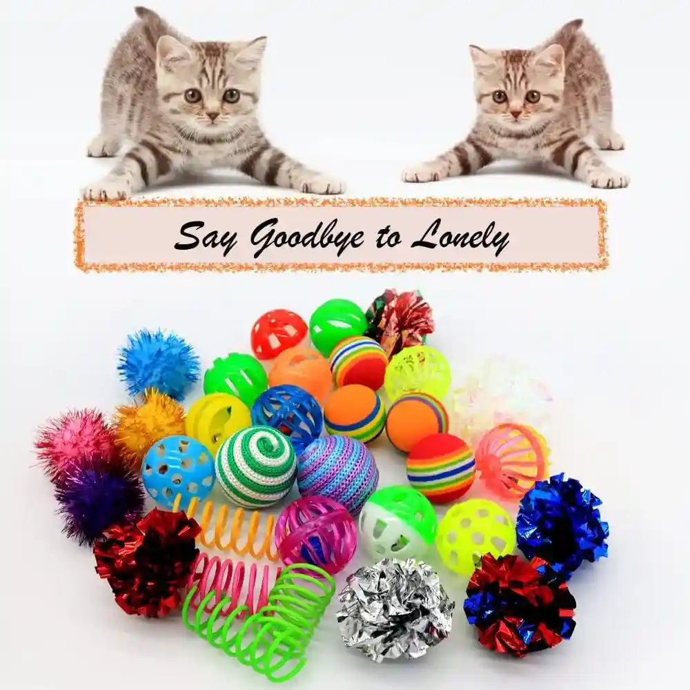 lasocuhoo-cat-toys-kitten-assortment-rainbow-crinkle-sparkle-bell-sisal-balls-for-all-cats-30-packs