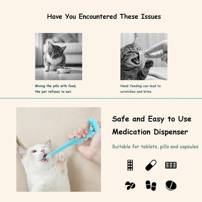 Dinosaur Pet Pill Shooter for Cats and Dogs - Soft Silicone Tip Medicine Dispenser for Pills & Capsules - Reusable Animal Pill Gun | Pet Pill Dispenser, 2 Silicone Tips, for Cats, Puppies and Small Animals, Medicine Pill Pusher5