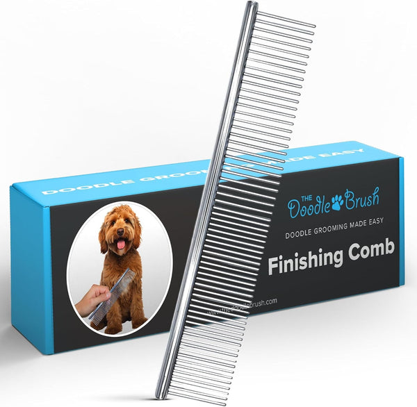 The Doodle Brush Metal Dog Combs for Grooming Matting, Finishing Comb | Large Stainless Steel Dog Grooming Comb, Removes Knots, Tangles, Mats, Poodles, Labradoodle, Cockapoo Pet Combs, Gentle Care8