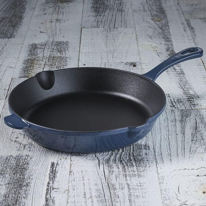 CI22-24BG Chef'S Classic Enameled Cast Iron round Fry Pan, 10-Inch, Provencal Blue5