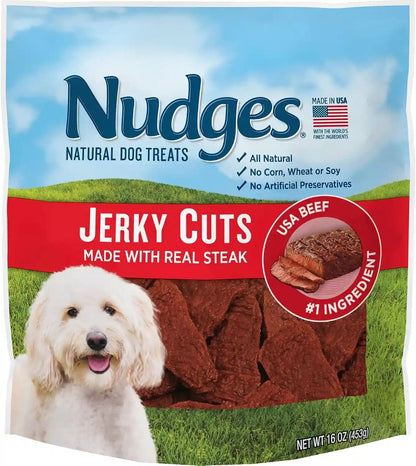 Blue Buffalo Nudges Chicken Jerky Bites Natural Dog Treats, Tender & Meaty Dog Snacks, Healthy Reward or Training Treat, Made in the USA with Real Chicken, No Artificial Preservatives, 16 Oz.13