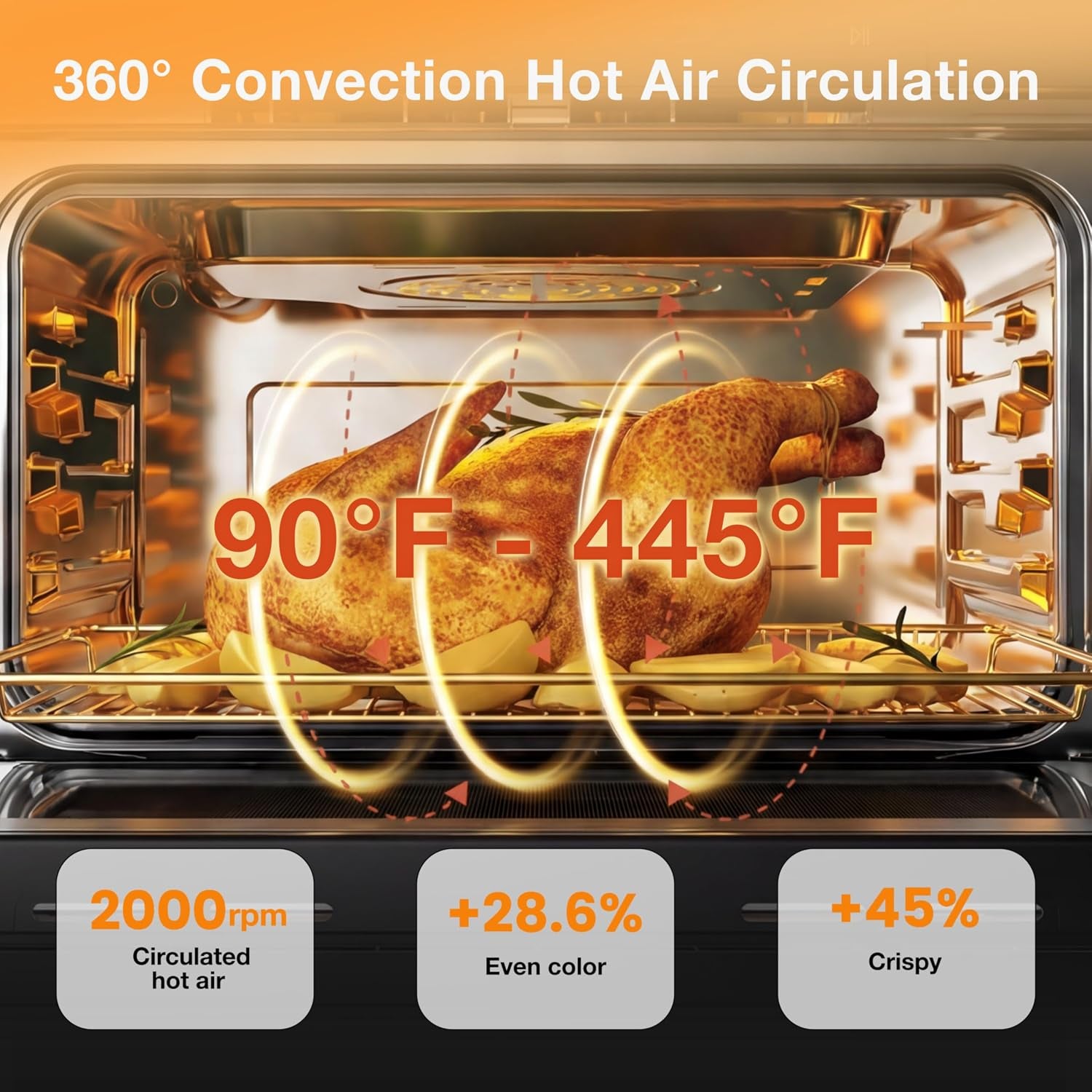 23qt-countertop-convection-steam-oven-air-fryer-toaster-oven-combo-combines-steam-cooking-air-frying-and-baking-with-30-presets-and-steam-self-clean-function-touchscreen-control-green
