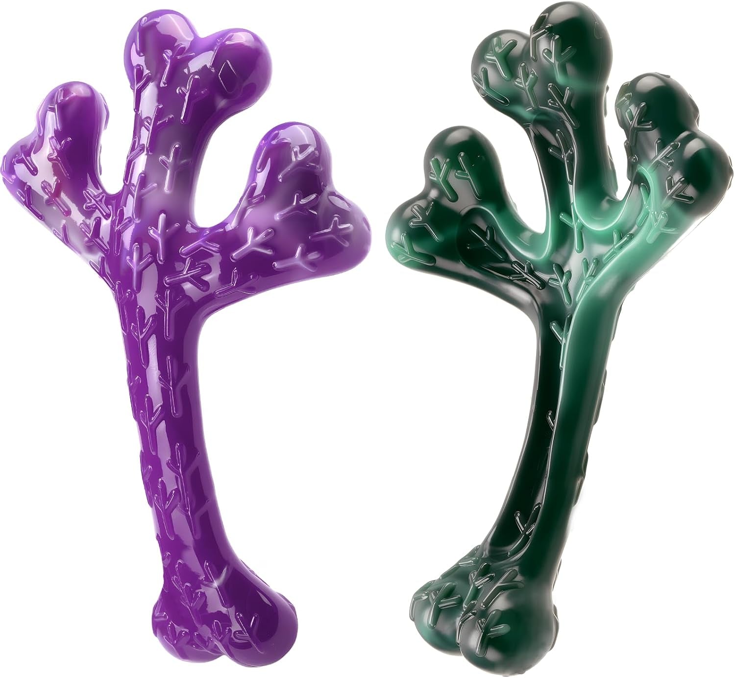 frienhund-2-pack-indestructible-dog-chew-toys-for-aggressive-chewers-textured-cactus-with-grooves-for-peanut-butter-yogurt-beef-nylon-bones-for-large-dogs-20-90-lbs-easy-chew-long-lasting