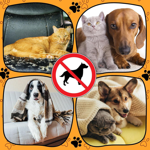 Kigley 2 Pcs Pet Deterrent Mat to Keep Dogs off Couch, Non-Electric Cat & Dog Deterrent Mat Pain Free Couch Covers to Keep Pets off Furniture Bed Indoor (72.05" × 56.30",Cream)4