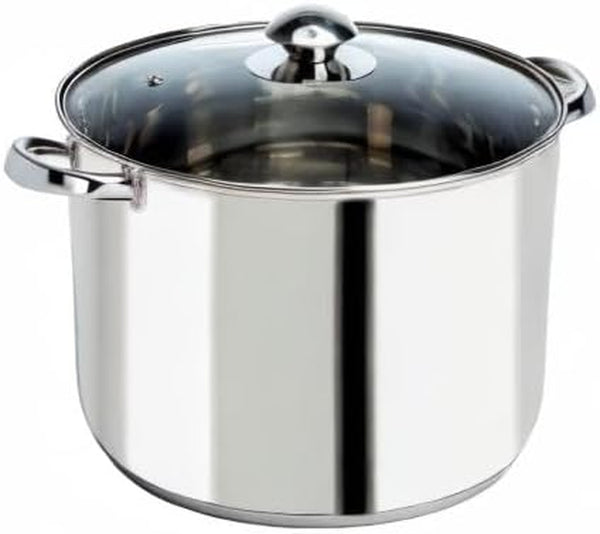 Stainless Steel Stock Pot, Encapsulated Induction Ready Cooking Pot with Glass Lid, Oven Safe, Dishwasher Safe Soup Pot, 8-Quart9