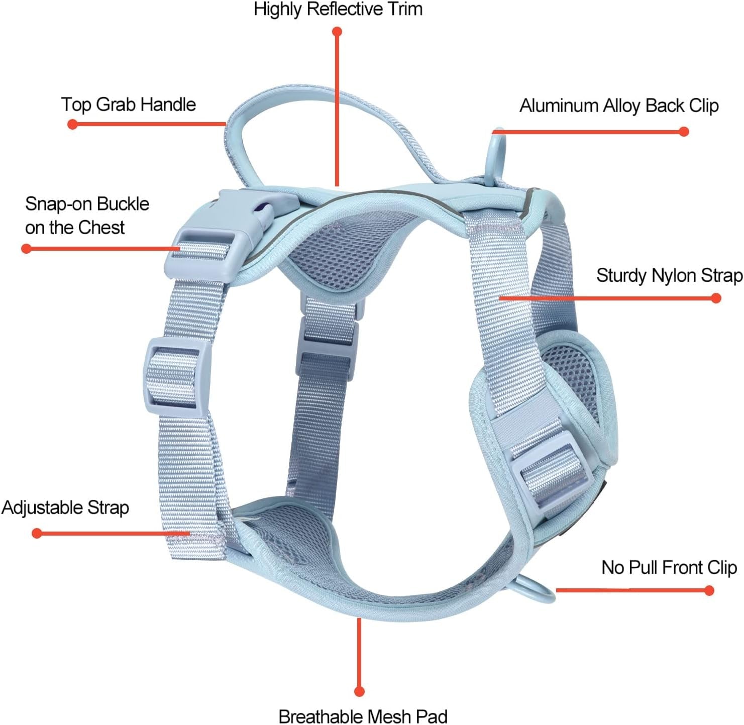 petmolico-no-pull-cute-dog-harness-reflective-light-blue-small-set-includes-leash-waste-bag-holder-2-clips-handle-soft-comfy-fit-adjustable-ideal-for-daily-walks-travel
