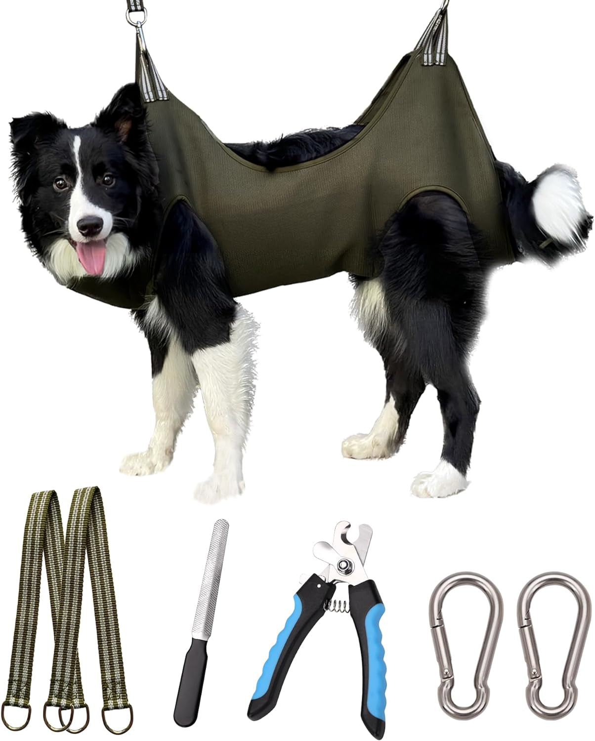 kkiimatt-10-in-1-pet-grooming-hammock-harness-with-nail-clippers-trimmer-nail-file-dog-hammock-grooming-sling-for-nail-trimming-clipping
