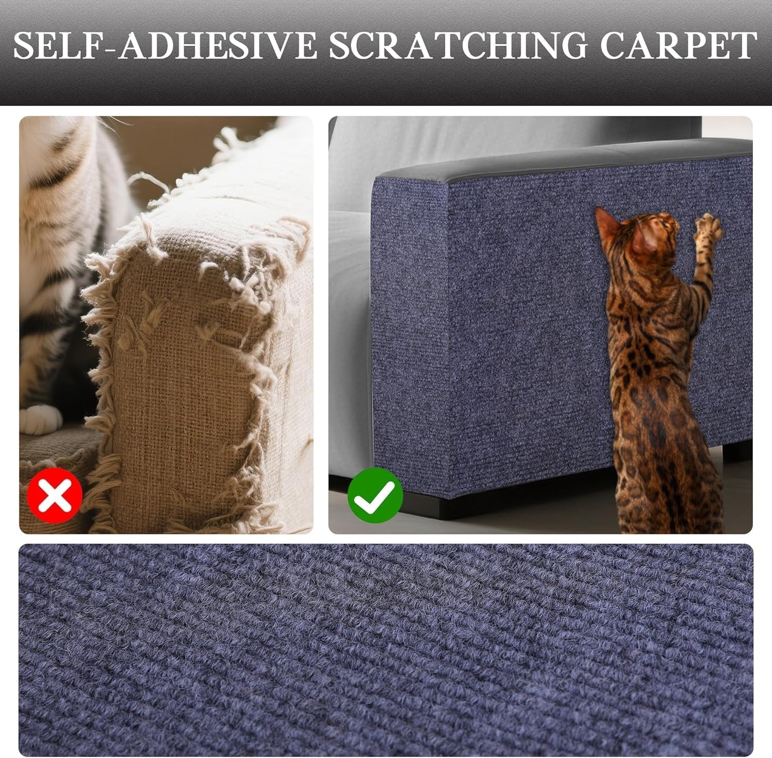 cat-scratch-furniture-protector-couch-protector-from-cat-claws-self-adhesive-carpet-remnants-scratching-mat-trimmable-diy-climbing-covering-posts-grey-15-8-x-39-3