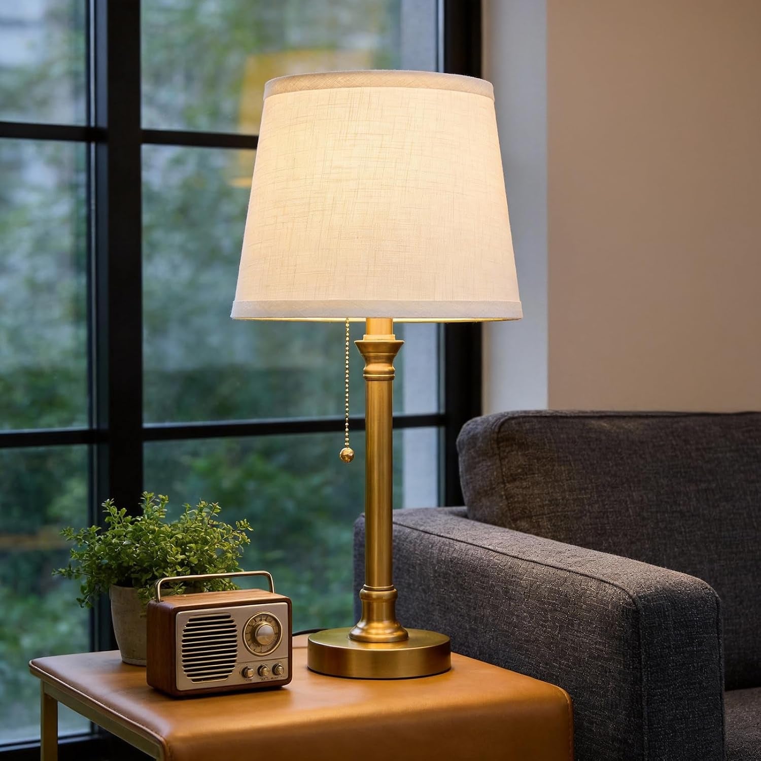 19-5-brass-gold-small-table-lamps-set-of-2-for-living-room-bedroom-pull-chain-switch-bedside-table-lamps-white-linen-shade-small-desk-lamp-for-living-room-bedroom-home-office-nursery