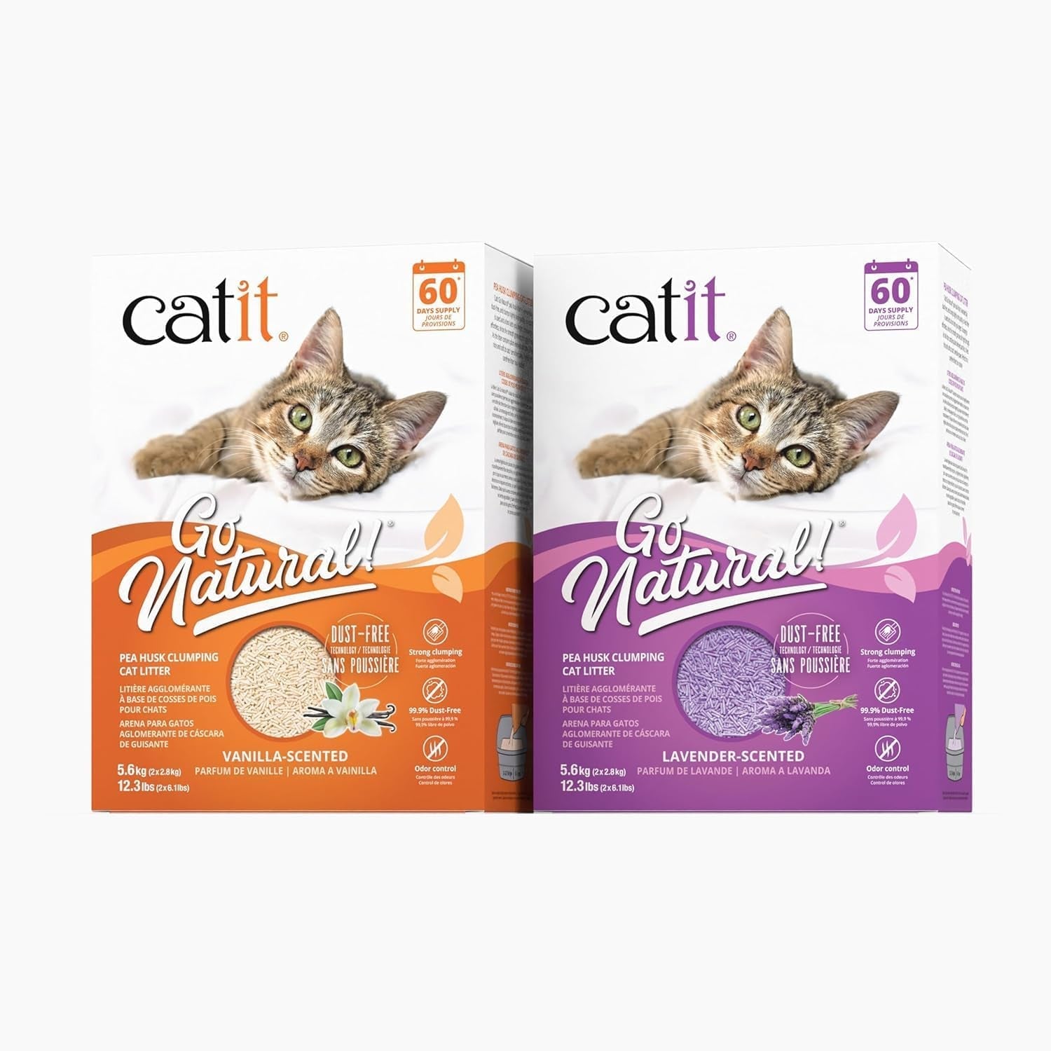 catit-go-natural-pea-husk-clumping-cat-litter-12-3-lb-lavender-scented-lightweight-dust-free-easy-cleaning-scooping-flushable-kitty-litter-with-odor-control-subtle-fragrance