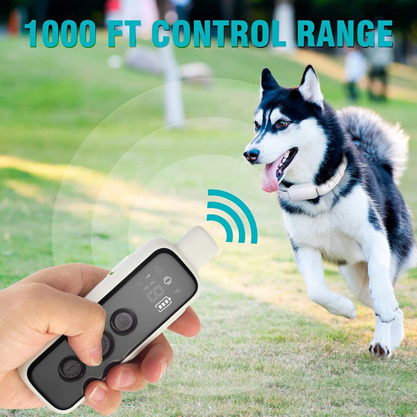 Bousnic Dog Shock Collar for 2 Dogs - (8-120Lbs) Waterproof Rechargeable Electric Dog Training Collar with Remote for Small Medium Large Dogs with Beep Vibration Safe Shock Modes(Grey)4