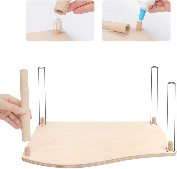 Niteangel Hamster Play Wooden Platform: Wave- 15.7" L X 9" W - 7" H | Can Maximizes Cage Space & Enriches Pet Environment for Dwarf Syrian Hamsters Gerbils Mice Degus or Other Small Pets5