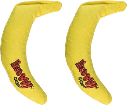 Yeowww! Yellow Banana Catnip Toy (2 Pack)2