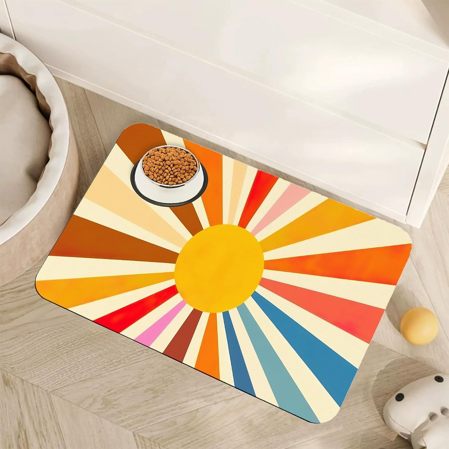 fish-boho-dog-food-mat-for-floors-ocean-absorbent-quick-dry-pet-feeding-mat-cat-dog-bowl-mats-for-food-and-water-non-slip-pet-accessories-supplies-12x20