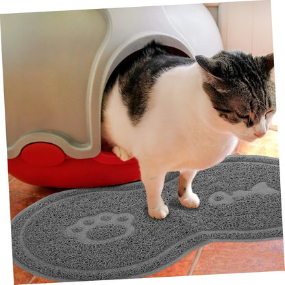 Pet Placemats for Food Water Cat Litter Mat Non Mat for Pets Grey Sturdy Easy to Maintain5