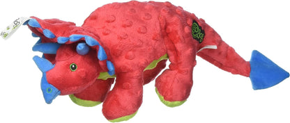 Godog Dinos Frills Squeaky Plush Dog Toy with Chew Guard Technology, Durable Fabric & Squeaker for Active Play, Gray, Large15