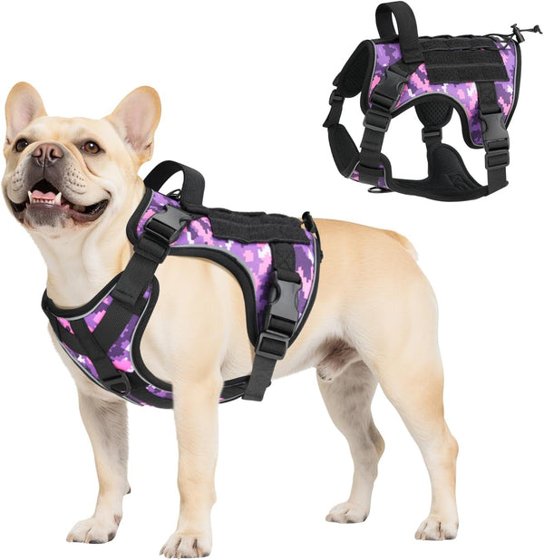 Vavopaw Dog Seat Belt Vest Harness for Car,2 in 1 Seatbelt Buckle | Soft Breathable Mesh,Adjustable Buckle,Nylon,Heavy Duty Pet Safety Seat Belts for Small Medium Large Pets,Black,L32