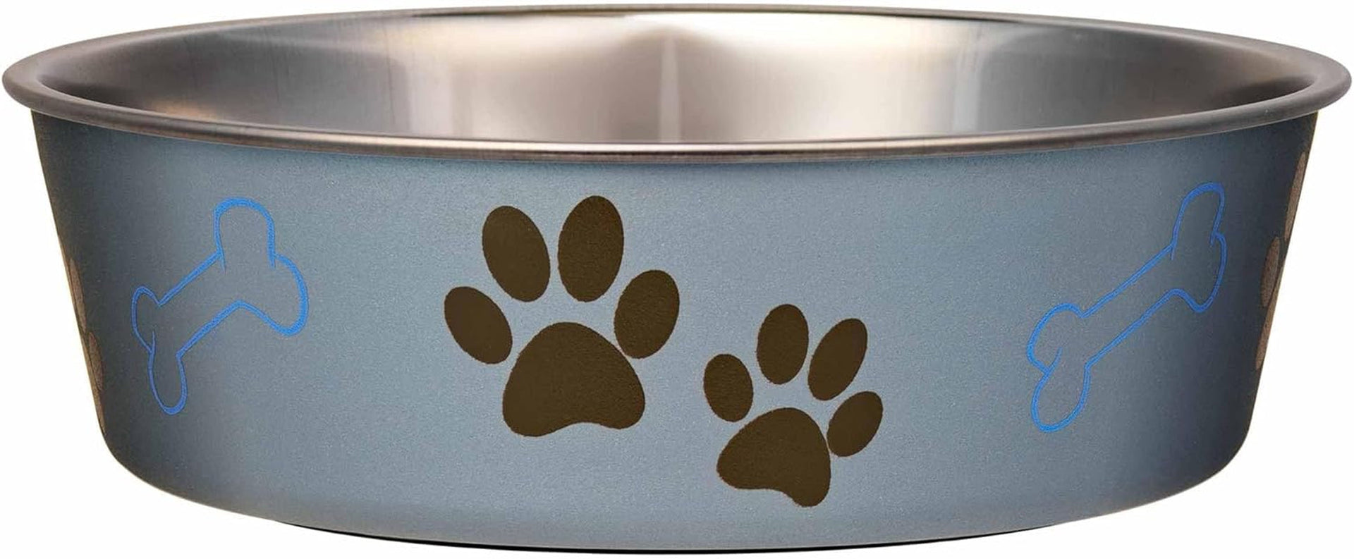 loving-pets-bella-dog-bowls-stainless-steel-dog-cat-bowls-spill-proof-dog-food-bowl-cat-bowl-puppy-essentials-pet-supplies-great-for-home-travel-medium-20-35-lbs-blueberry